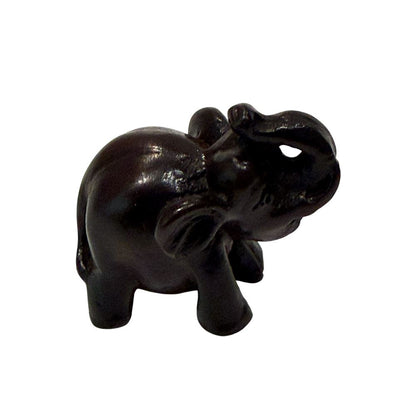 Wooden Elephant Figurine, Assorted Design, 3-4cm