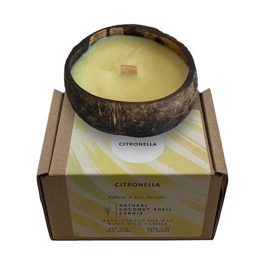 Coconut Shell Candle, Citronella