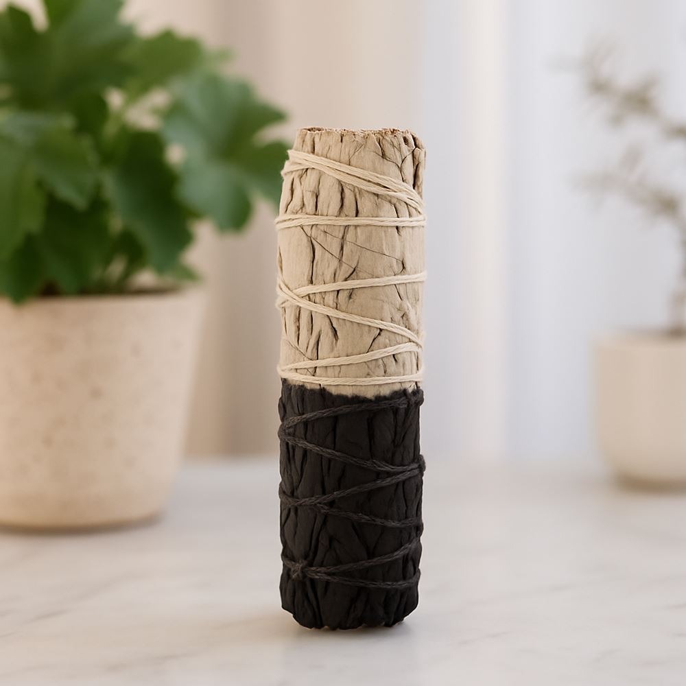 Smudge Stick, Reversible Sage Black & White, Positivity 4"