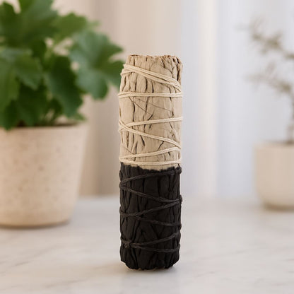 Smudge Stick, Reversible Sage Black & White, Positivity 4"
