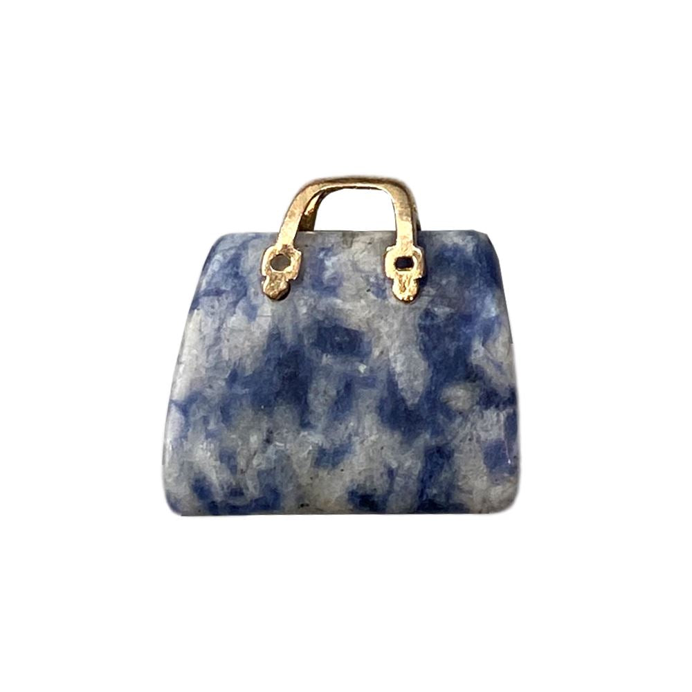 Mini Crystal Handbags, 2-2.5cm, Sodalite