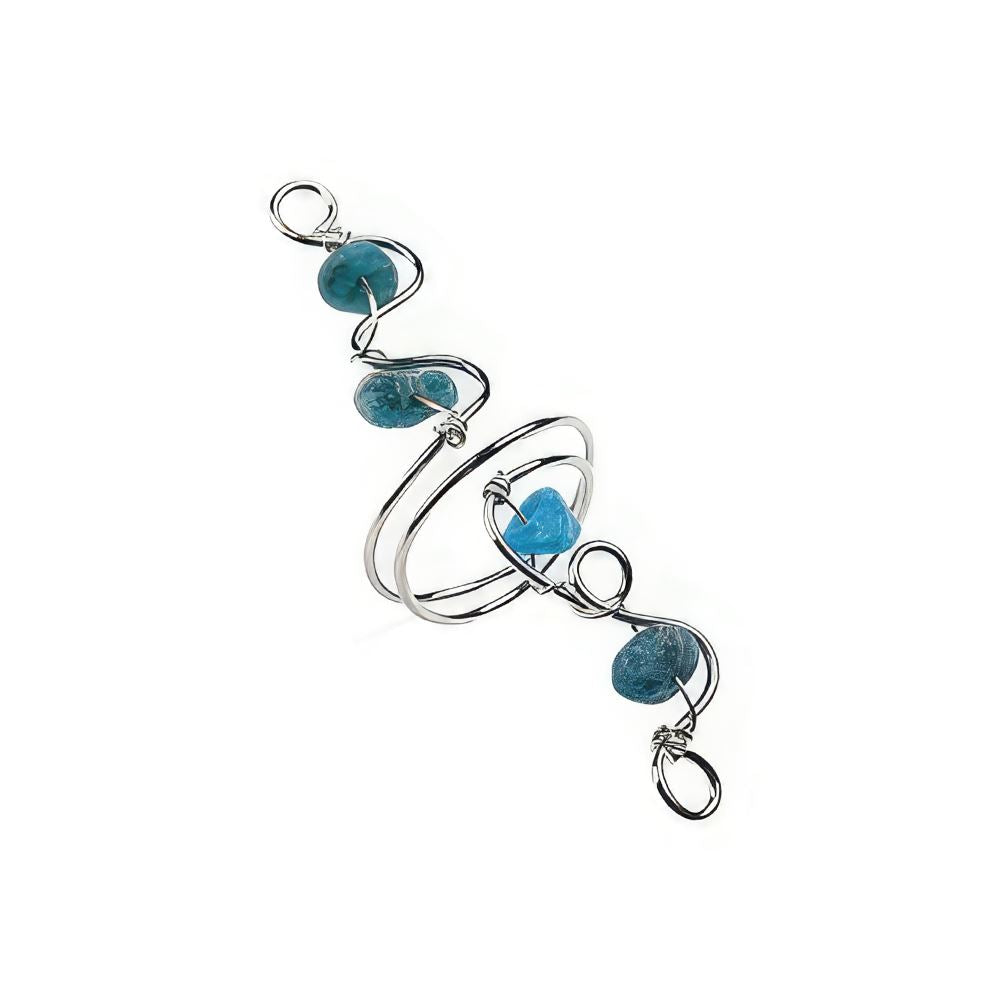 Wire-Wrapped Gemstone Chips Ring, Assorted