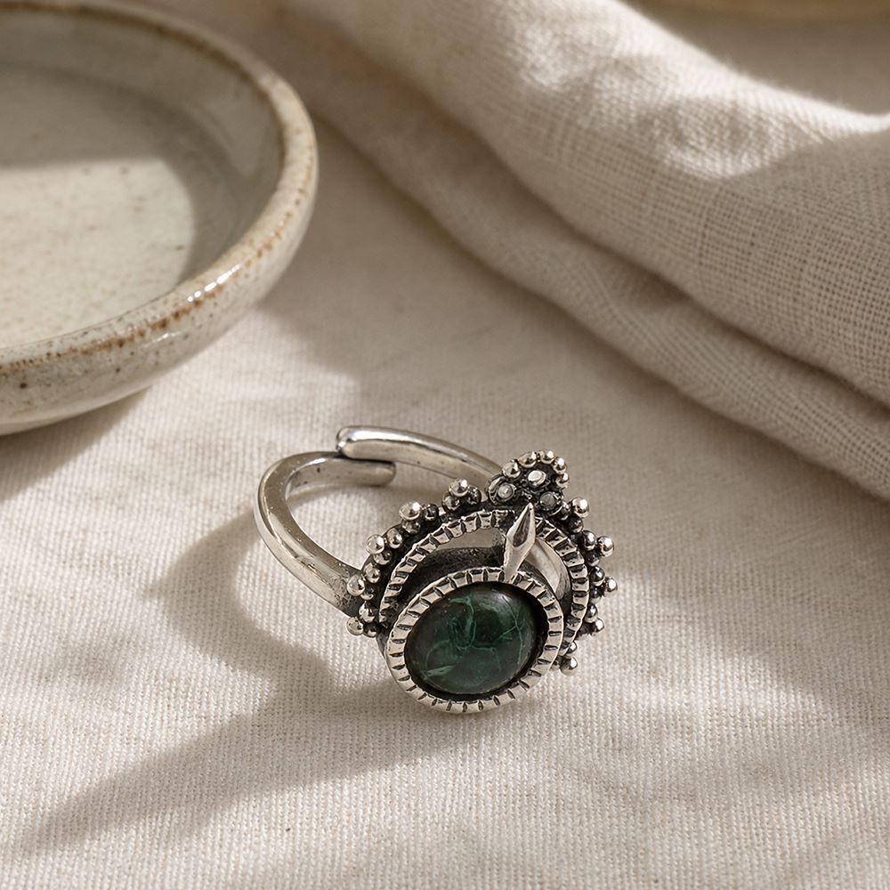Silver-Plated Adjustable Ring (#11)