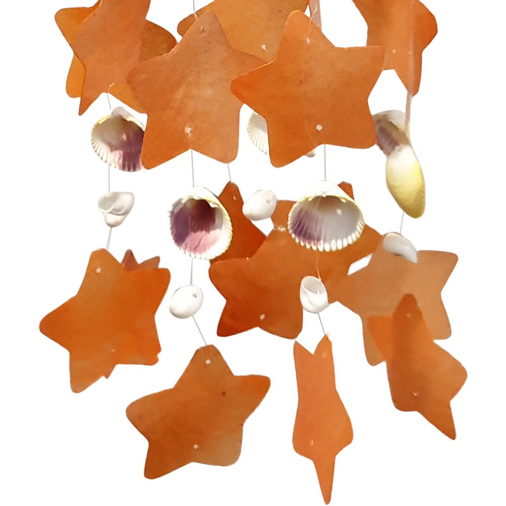 Capiz & Seashell Wind Chime, 55cm Hanging Height
