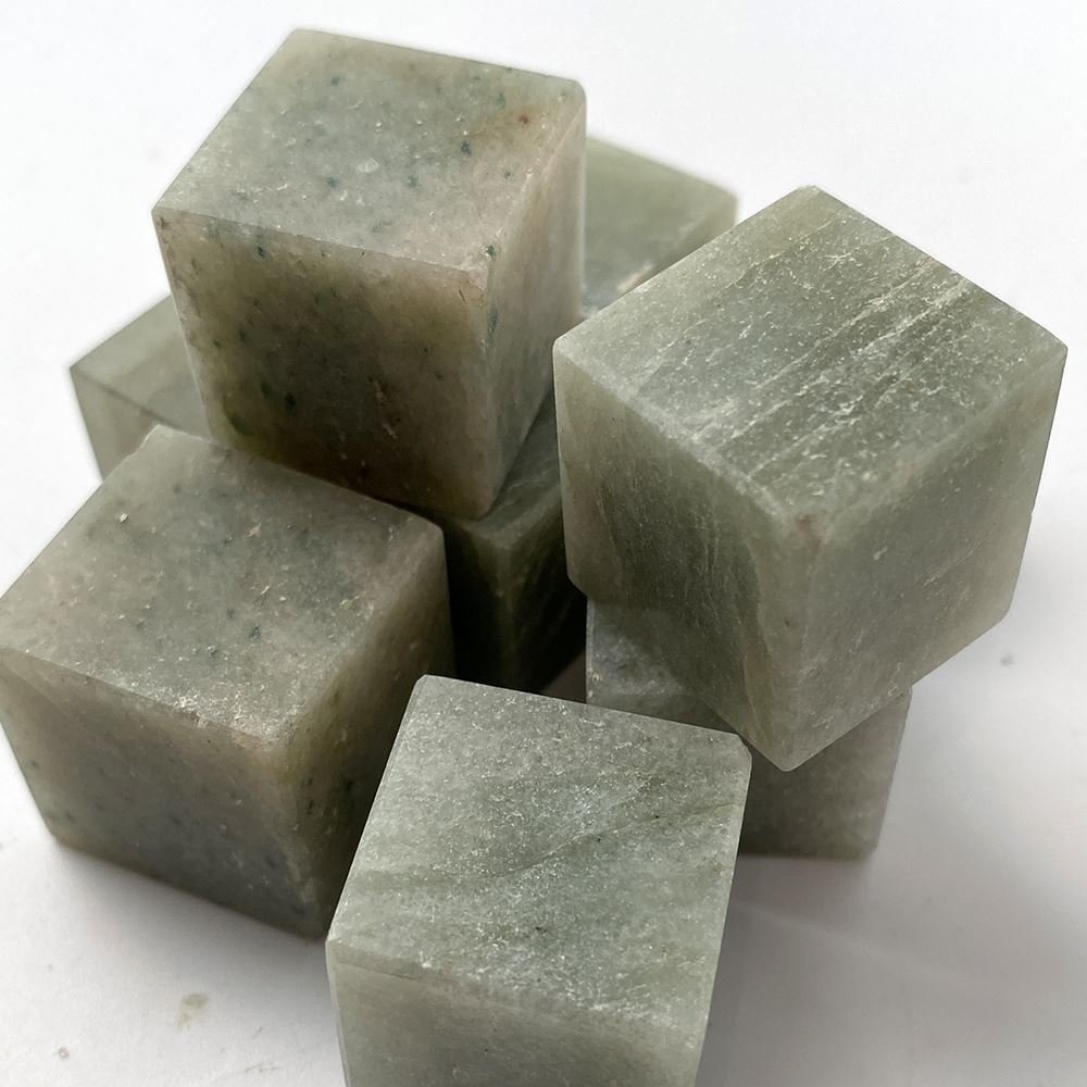 Crystal Cube, 2-2.5cm, Green Aventurine