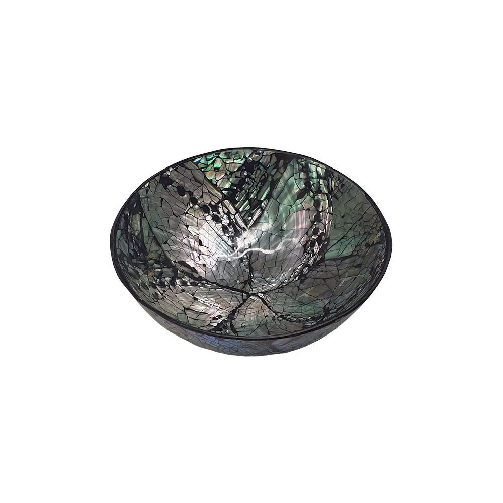 Capiz Inlay Bowl, Black/Silver, 11cm – Global1st - Store