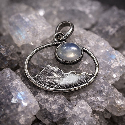 Silver-Plated Pendant (without Chain) (#02), 2.5x1.5cm