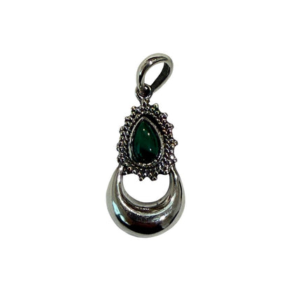 Silver-Plated Pendant (without Chain) (#10), 2.5x1.5cm