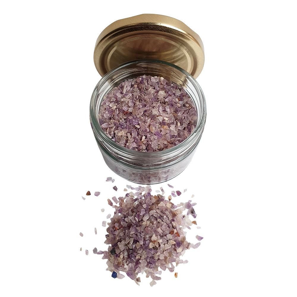 Crystal Sand Jar, 200g, Amethyst