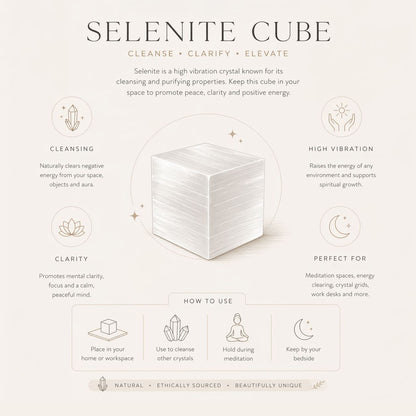 Selenite Cube, 5cm - image 6