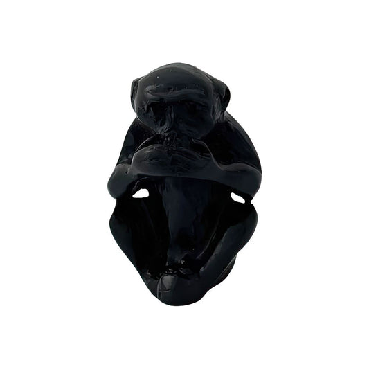 Speak No Evil Monkey Figurine, 4cm