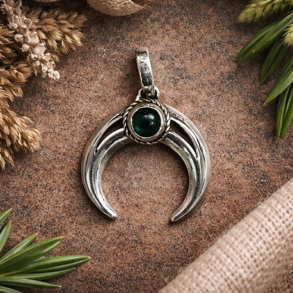 Silver-Plated Pendant (without Chain) (#01), 2x2cm