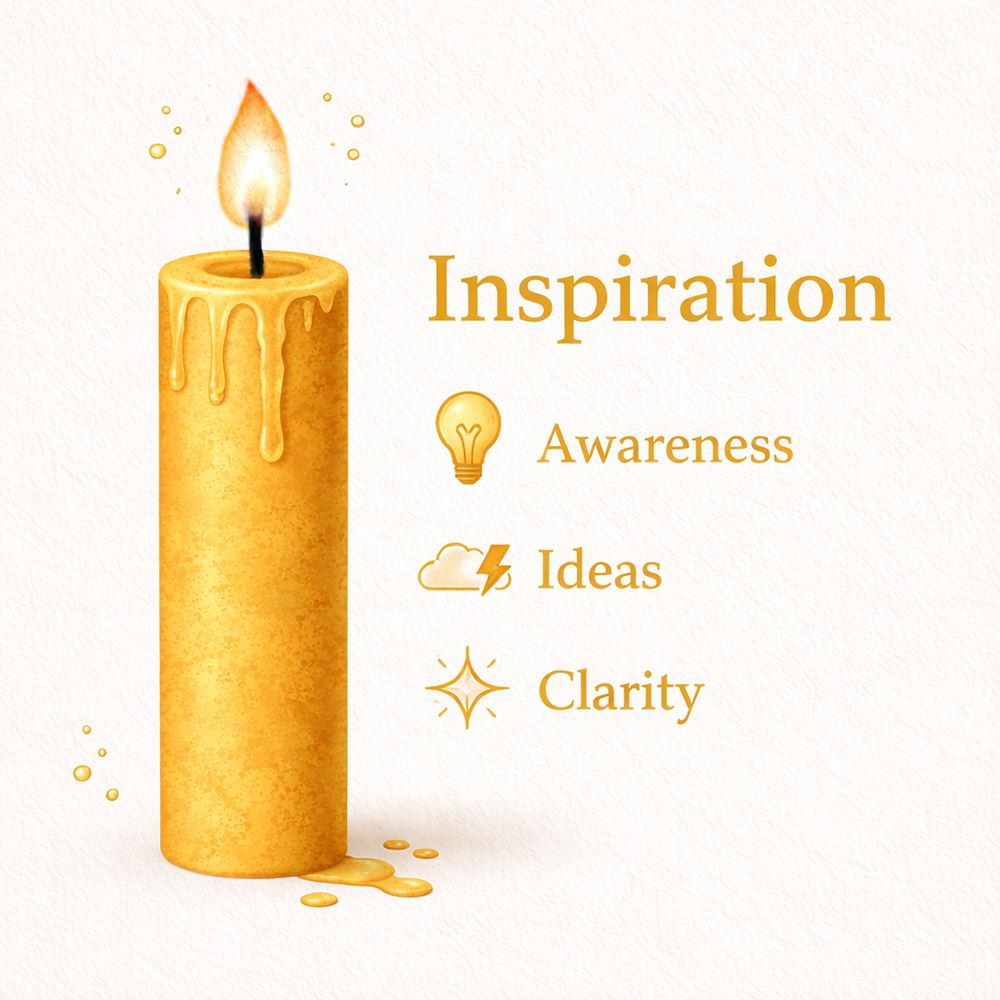 Spell Candles, Handmade & Unscented, Pack of 5