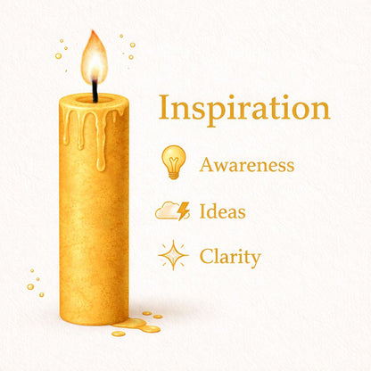 Spell Candles, Handmade & Unscented, Pack of 5