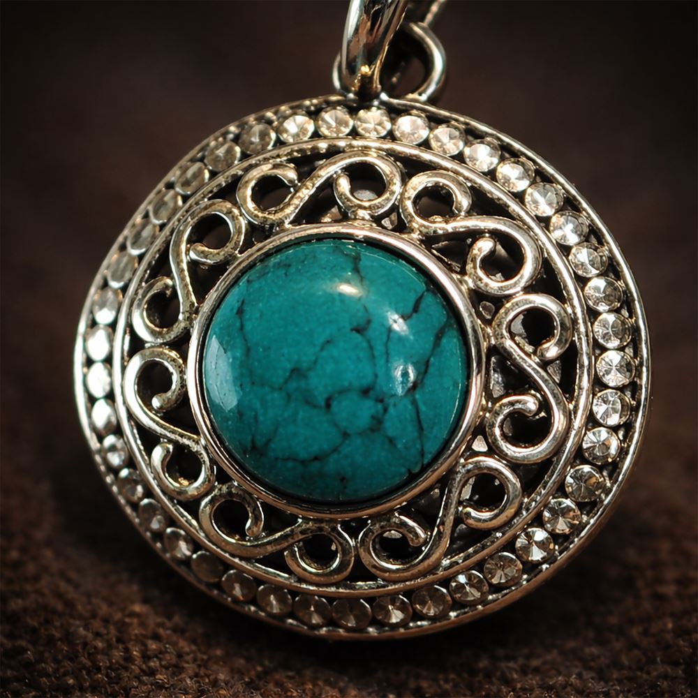 Silver-Plated Pendant (without Chain) (#03), 2x2cm