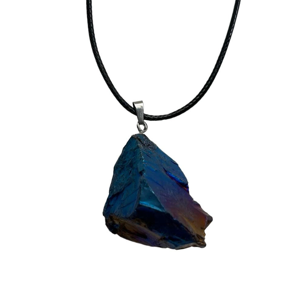 Electroplated Quartz Pendant - image 6