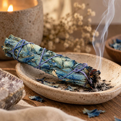 Slimline Smudge Stick, White Sage and Nag Champa 4"