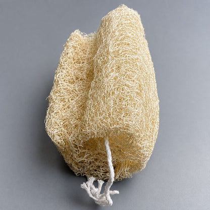 Natural Loofah with Hanging String, 13x5x5cm