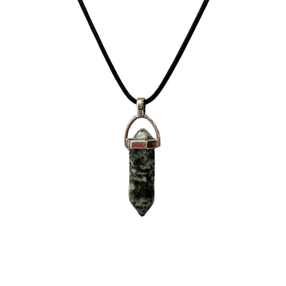 Double Point Pencil Pendant, Black String