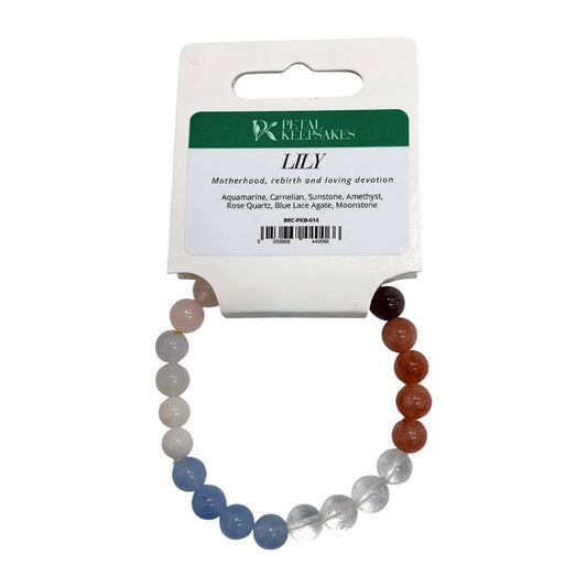 Petal Keepsakes Gemstone Bracelet, Lily