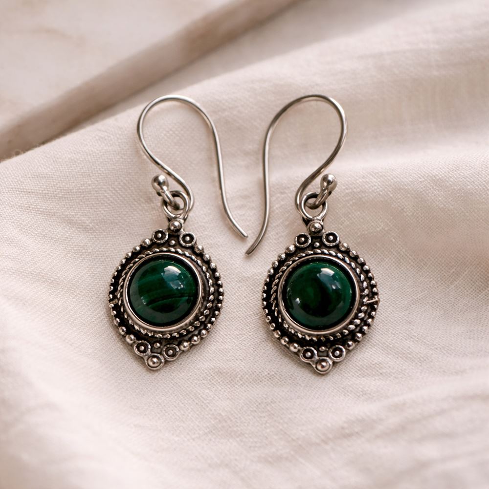 Silver-Plated Hanging Earwire Earrings (#06), 1.5x1cm