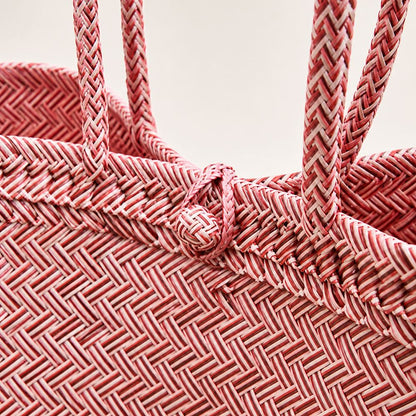 Recycled Plastic Woven Beach/Tote Long Strapped Bag, Large - image 16