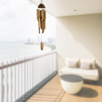 Bamboo Wind Chimes Wooden Chimes Hanging Garden Decoration