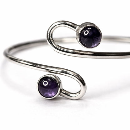 Silver-Plated Adjustable Serpentine Cuff Bangle - image 10