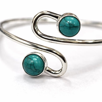 Silver-Plated Adjustable Serpentine Cuff Bangle - image 16