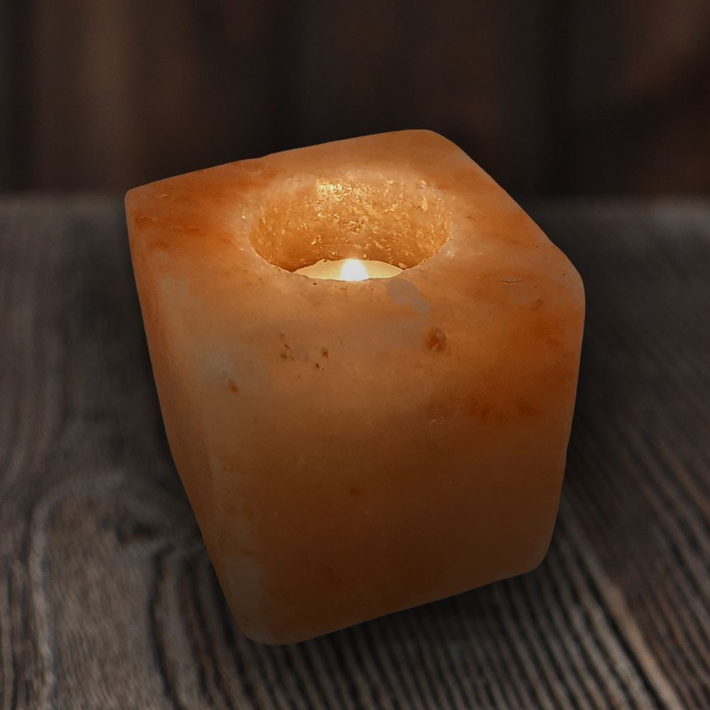 Himalayan Salt Rock Tealight Holder Small