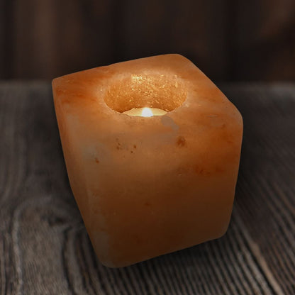 Himalayan Salt Rock Tealight Holder Small