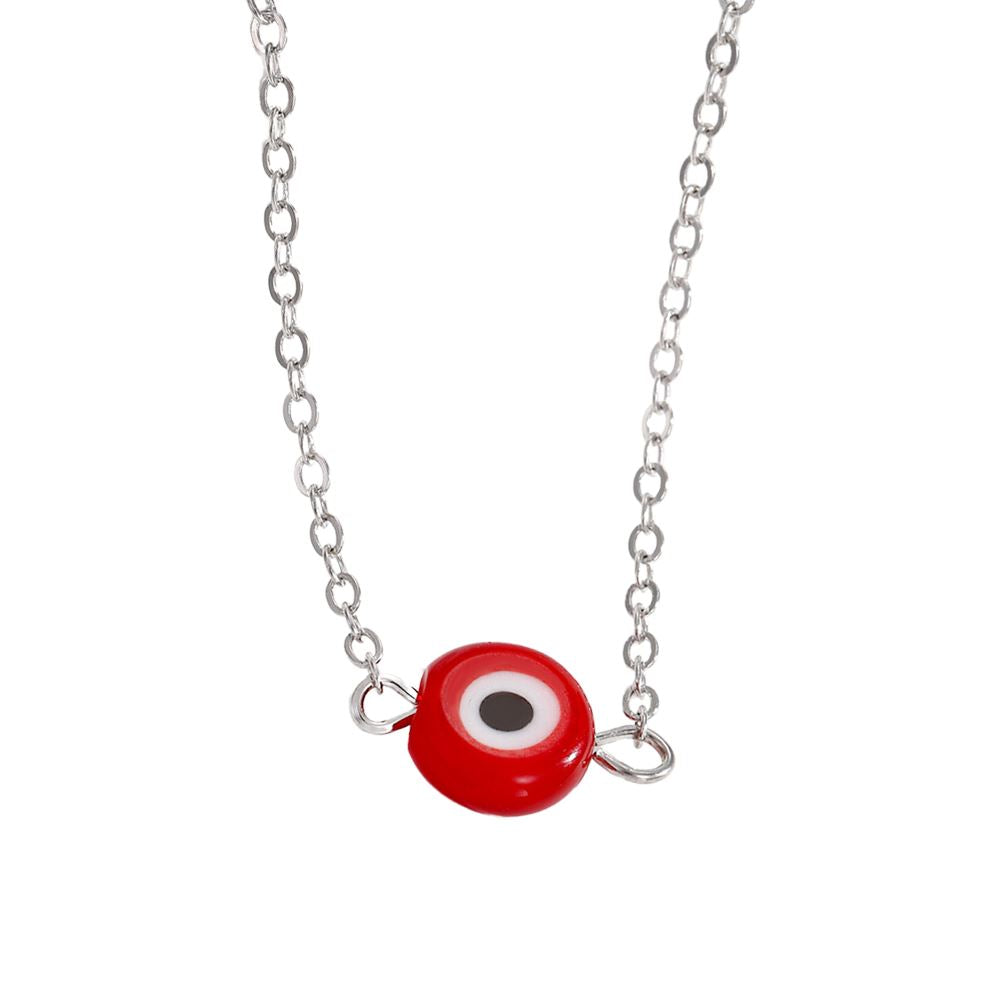 Evil Eye Tiny Pendant With Silver Chain - image 12