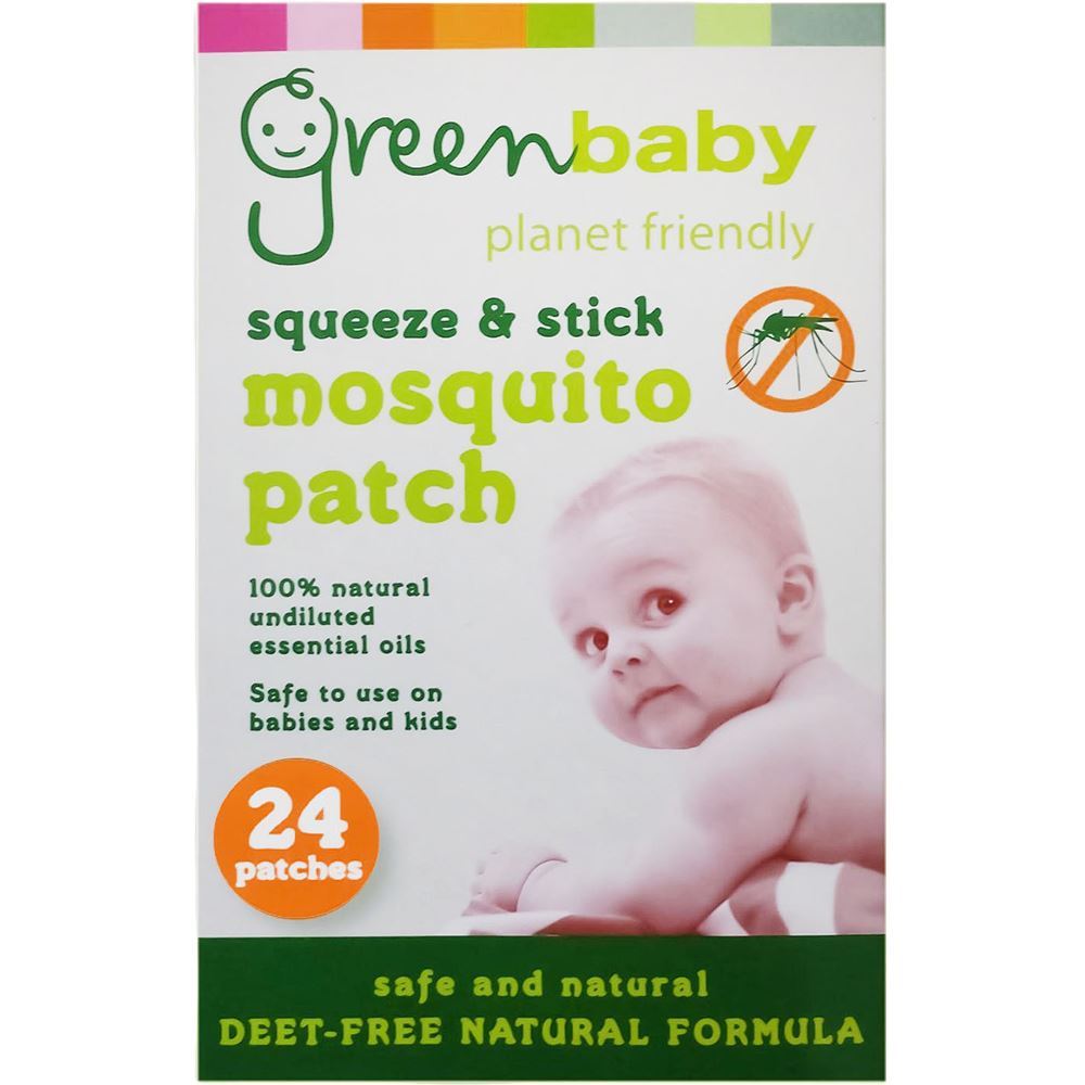 Green Baby Mosquito and Insect Repellent Patches, Deet Free