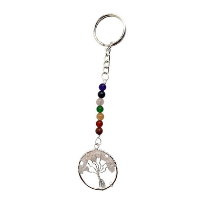 7 Chakra Tree of Life Keychain, 15x3cm