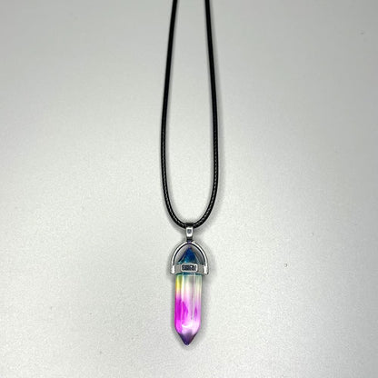 Double Point Pencil Pendant, Black String