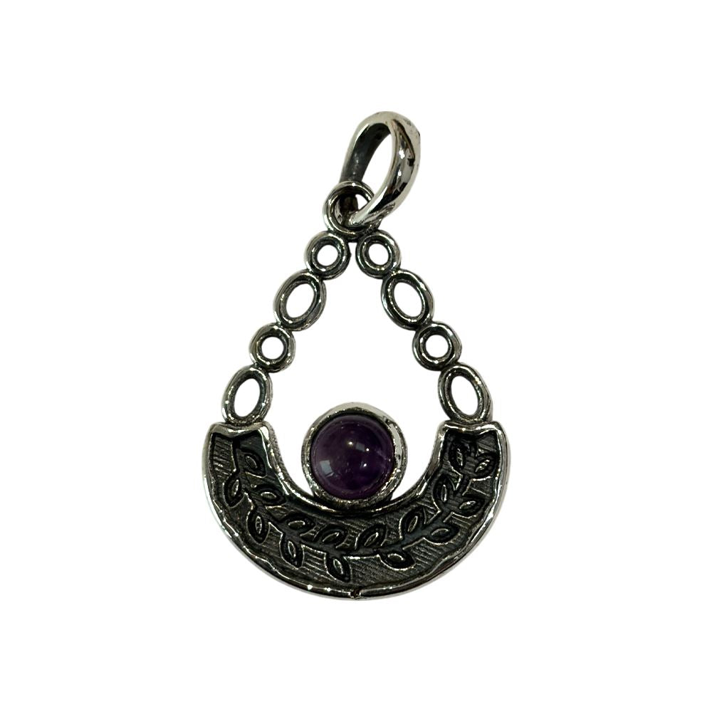 Silver-Plated Pendant (without Chain) (#09), 3x2cm