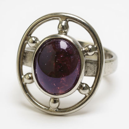 Silver-Plated Adjustable Ring (#13)