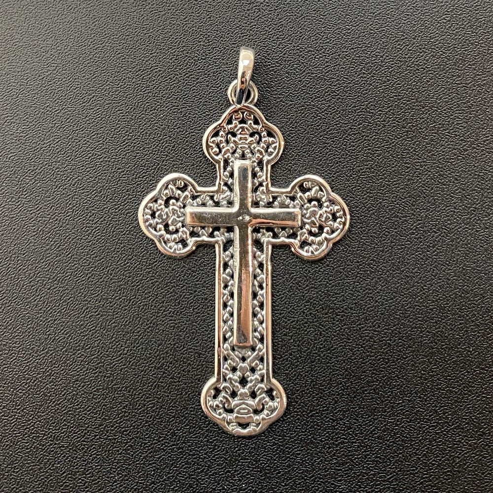 Silver-Plated Gothic Pendant