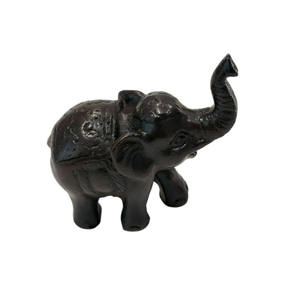 Wooden Elephant Figurine, Assorted Design, 5-6cm