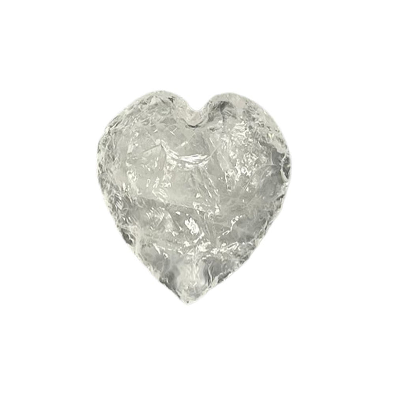 Faceted Small Crystal Heart, 2-3cm