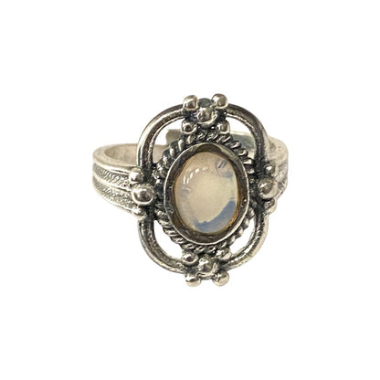 Silver-Plated Adjustable Ring (#18)