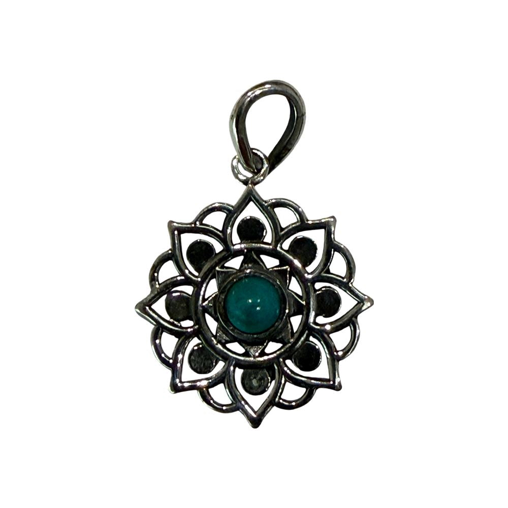 Silver-Plated Pendant (without Chain) (#08), 2x2cm