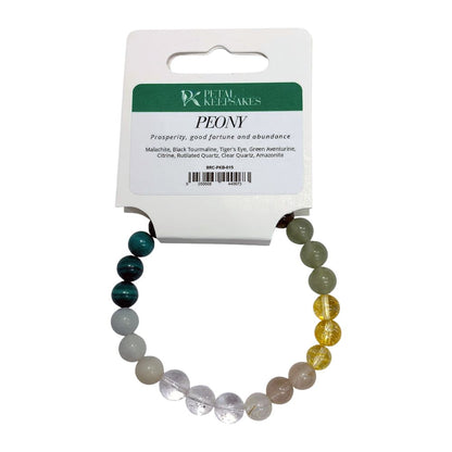 Petal Keepsakes Gemstone Bracelet, Peony