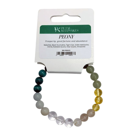 Petal Keepsakes Gemstone Bracelet, Peony