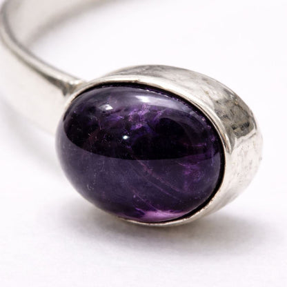 Silver-Plated Adjustable Oval Cuff Bangle - image 8