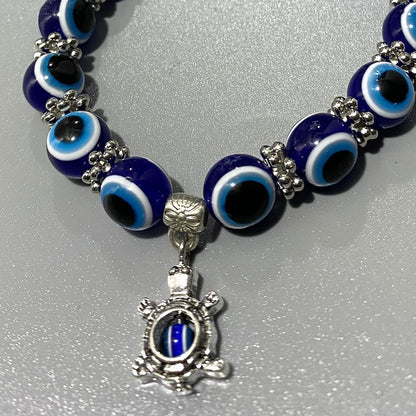 Evil Eye Beaded Stretch Bracelet