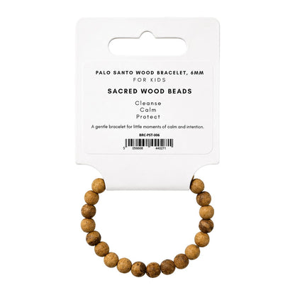 Palo Santo Wood Bracelet for Kids, 6mm Beads - Wholesale UK - Global 1st