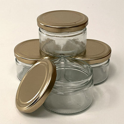 Glass Jar with Metal Lid, 200ml, 7.5x5cm