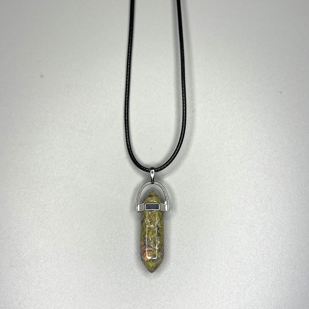 Double Point Pencil Pendant, Black String