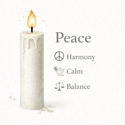 Spell Candles, Handmade & Unscented, Pack of 5